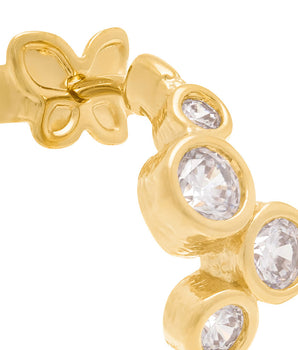 GOLD EARRING WITH ZIRCONIA
