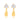 GOLD EARRING WITH ZIRCONIA