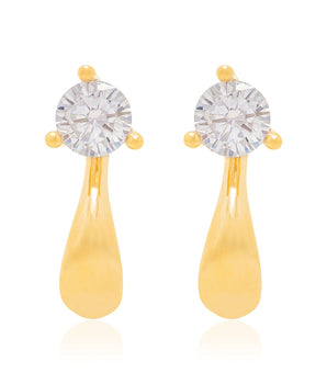GOLD EARRING WITH ZIRCONIA