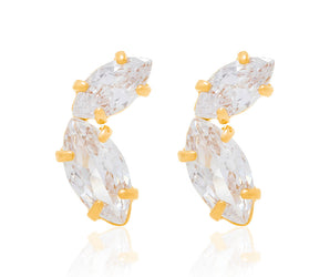 GOLD EARRING WITH ZIRCONIA