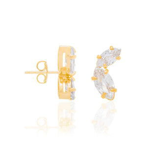 GOLD EARRING WITH ZIRCONIA