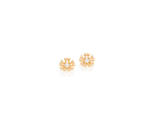 GOLD EARRING WITH ZIRCONIA