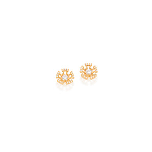 GOLD EARRING WITH ZIRCONIA