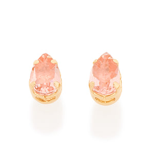 GOLD KID'S EARRING WITH ZIRCONIA