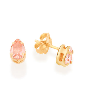 GOLD KID'S EARRING WITH ZIRCONIA