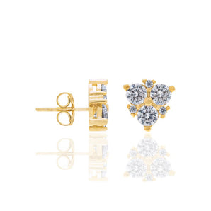 GOLD EARRING WITH ZIRCONIA