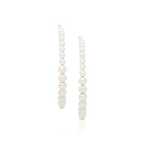 GOLD EARRING WITH PEARL