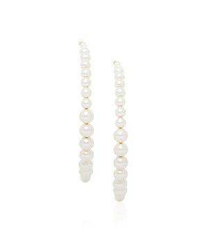 GOLD EARRING WITH PEARL