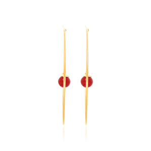 GOLD EARRING WITH PEARL