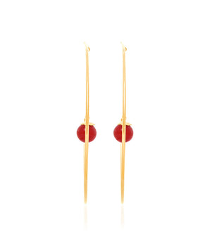 GOLD EARRING WITH PEARL