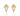 GOLD EARRING WITH CRYSTAL AND ZIRCONIA