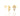 GOLD EARRING WITH CRYSTAL AND ZIRCONIA