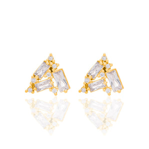GOLD EARRING WITH ZIRCONIA