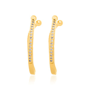 GOLD EARRING WITH ZIRCONIA