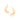 GOLD EARRING WITH ZIRCONIA