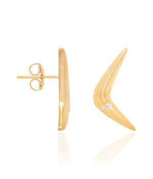 GOLD EARRING WITH ZIRCONIA