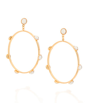 GOLD EARRING WITH PEARL