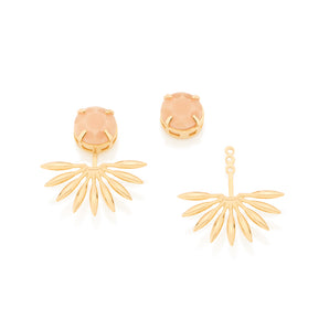 GOLD EARRING WITH CRYSTAL