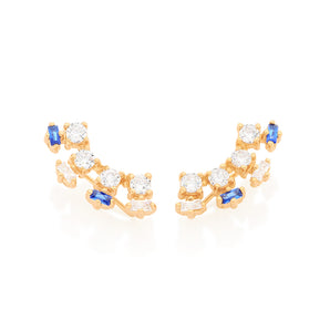 GOLD EARRING WITH ZIRCONIA