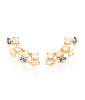 GOLD EARRING WITH ZIRCONIA