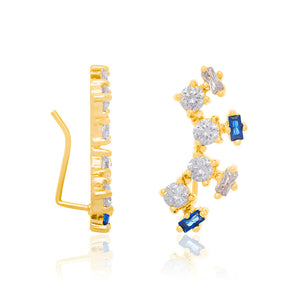 GOLD EARRING WITH ZIRCONIA