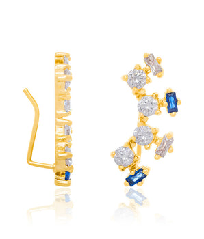 GOLD EARRING WITH ZIRCONIA
