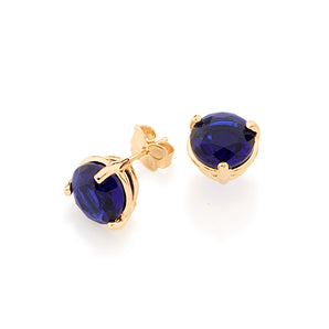 GOLD EARRING WITH CRYSTAL