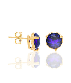 GOLD EARRING WITH CRYSTAL