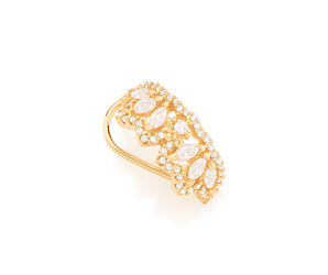 GOLD EARRING WITH ZIRCONIA