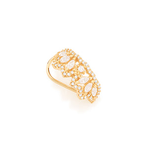 GOLD EARRING WITH ZIRCONIA