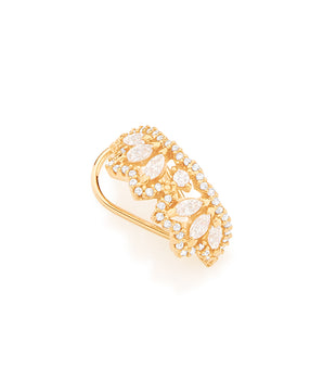 GOLD EARRING WITH ZIRCONIA