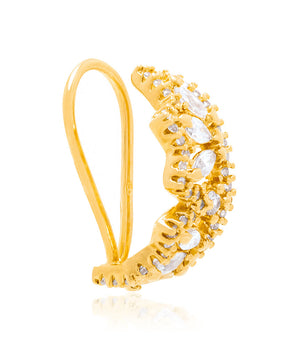 GOLD EARRING WITH ZIRCONIA