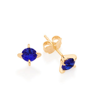 GOLD EARRING WITH ZIRCONIA