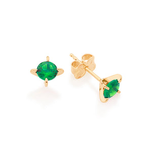 GOLD EARRING WITH ZIRCONIA
