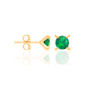 GOLD EARRING WITH ZIRCONIA
