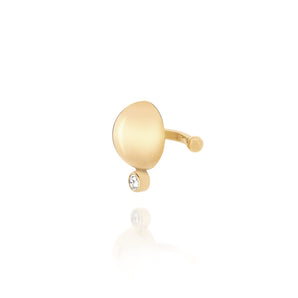 GOLD EARRING WITH ZIRCONIA