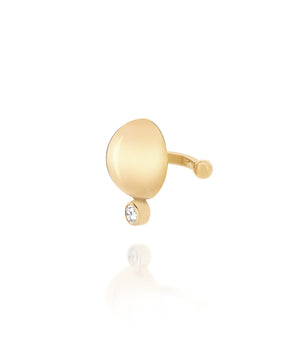 GOLD EARRING WITH ZIRCONIA