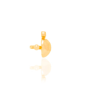 GOLD EARRING WITH ZIRCONIA