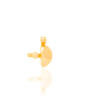 GOLD EARRING WITH ZIRCONIA