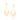 GOLD EARRING WITH ZIRCONIA