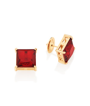 GOLD EARRING WITH CRYSTAL