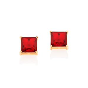 GOLD EARRING WITH CRYSTAL