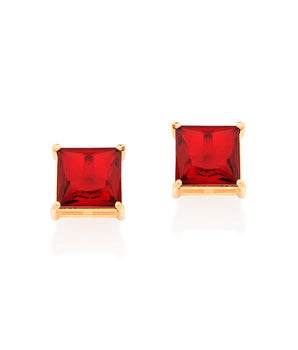 GOLD EARRING WITH CRYSTAL