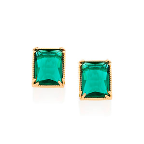 GOLD EARRING WITH CRYSTAL