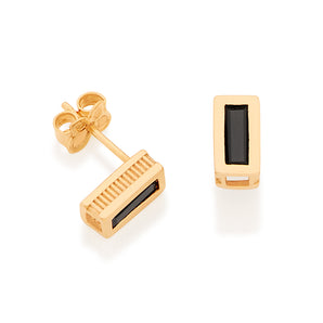 GOLD EARRING WITH CRYSTAL