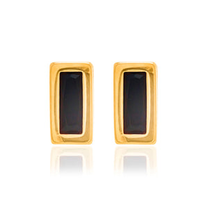 GOLD EARRING WITH CRYSTAL