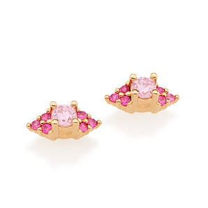 GOLD PINK DELICACY EARRING