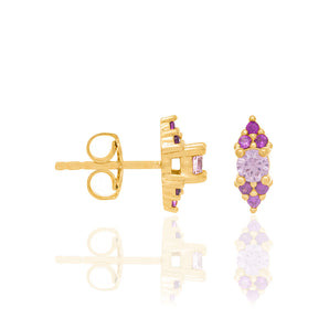 GOLD PINK DELICACY EARRING