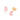 GOLD WATER DROPLET EARRING IN LIGHT PINK