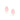 GOLD WATER DROPLET EARRING IN LIGHT PINK